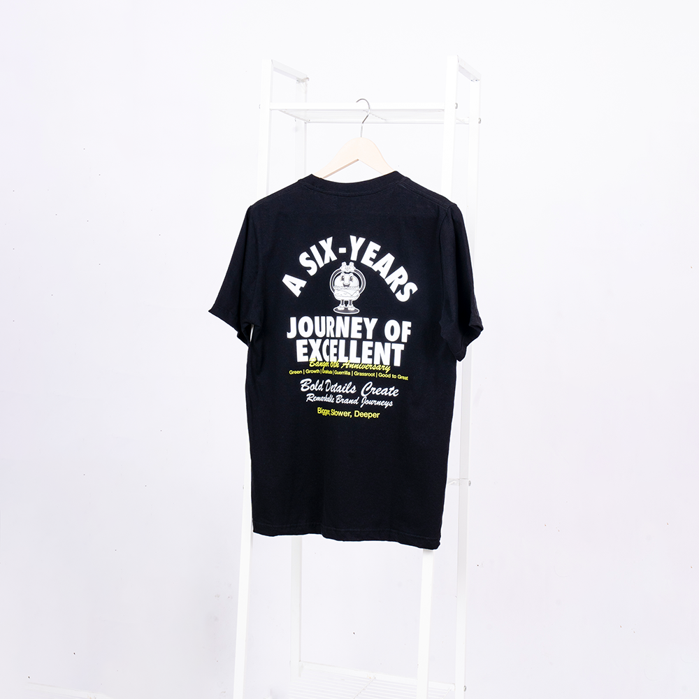 T-shirt Hitam Bangor Six Years