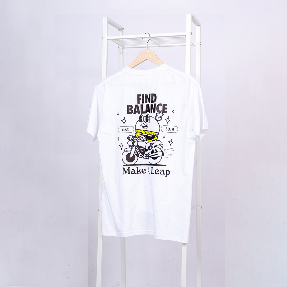 T-shirt Putih Bangor Balance
